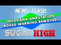 Invokana Amputation boxed Warning Removed - Diabetes Newsflash for 10/14/20