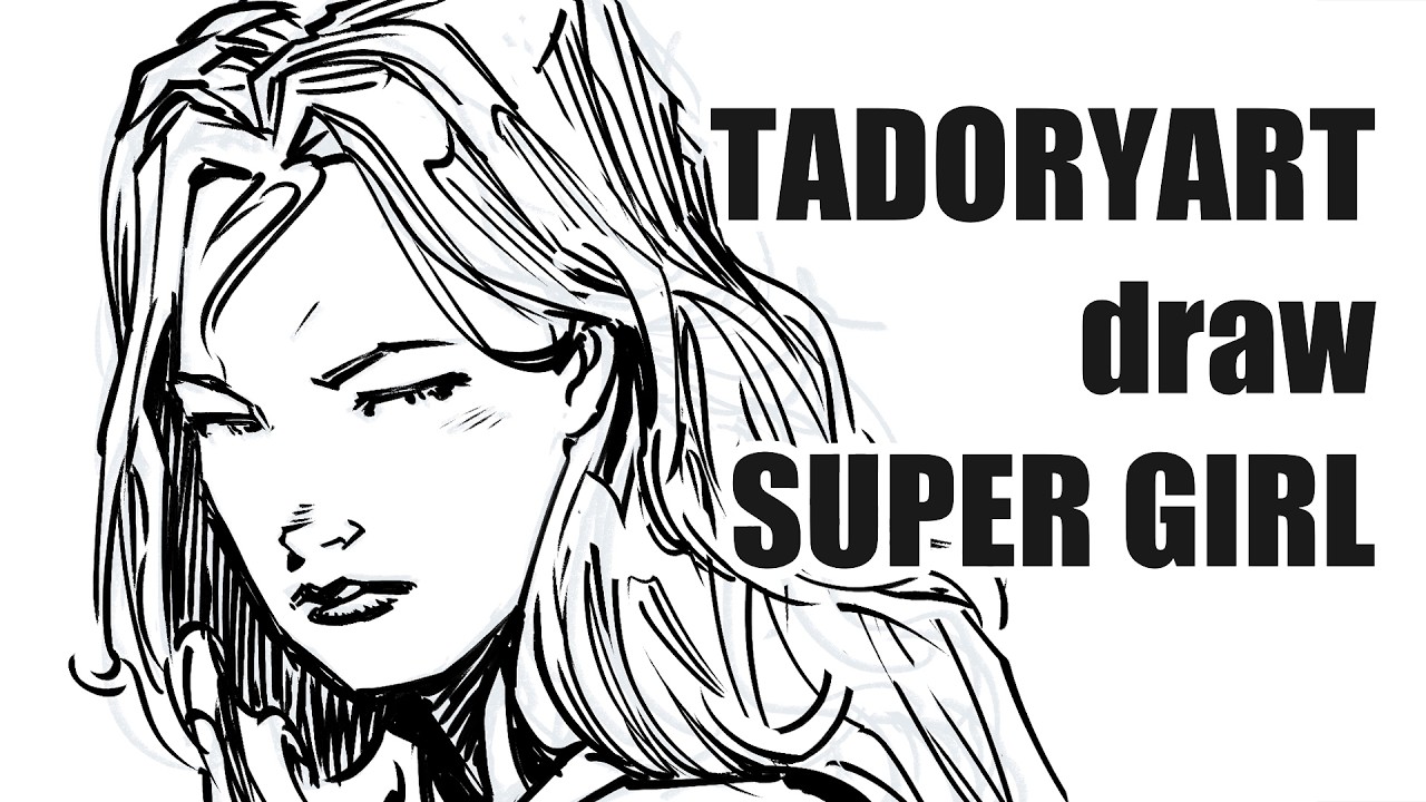 SUPER GIRL | Comic Sketch | Draw Process