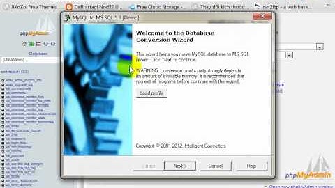 Video hướng dẫn convert Database My SQL to MS SQL server 2008