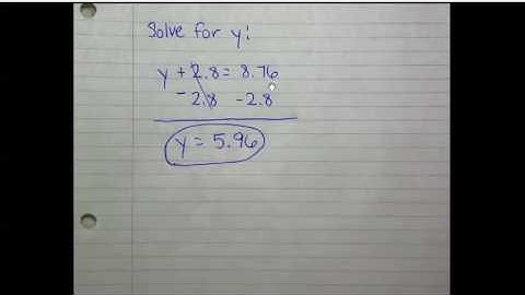 Additive property of equality with decimals