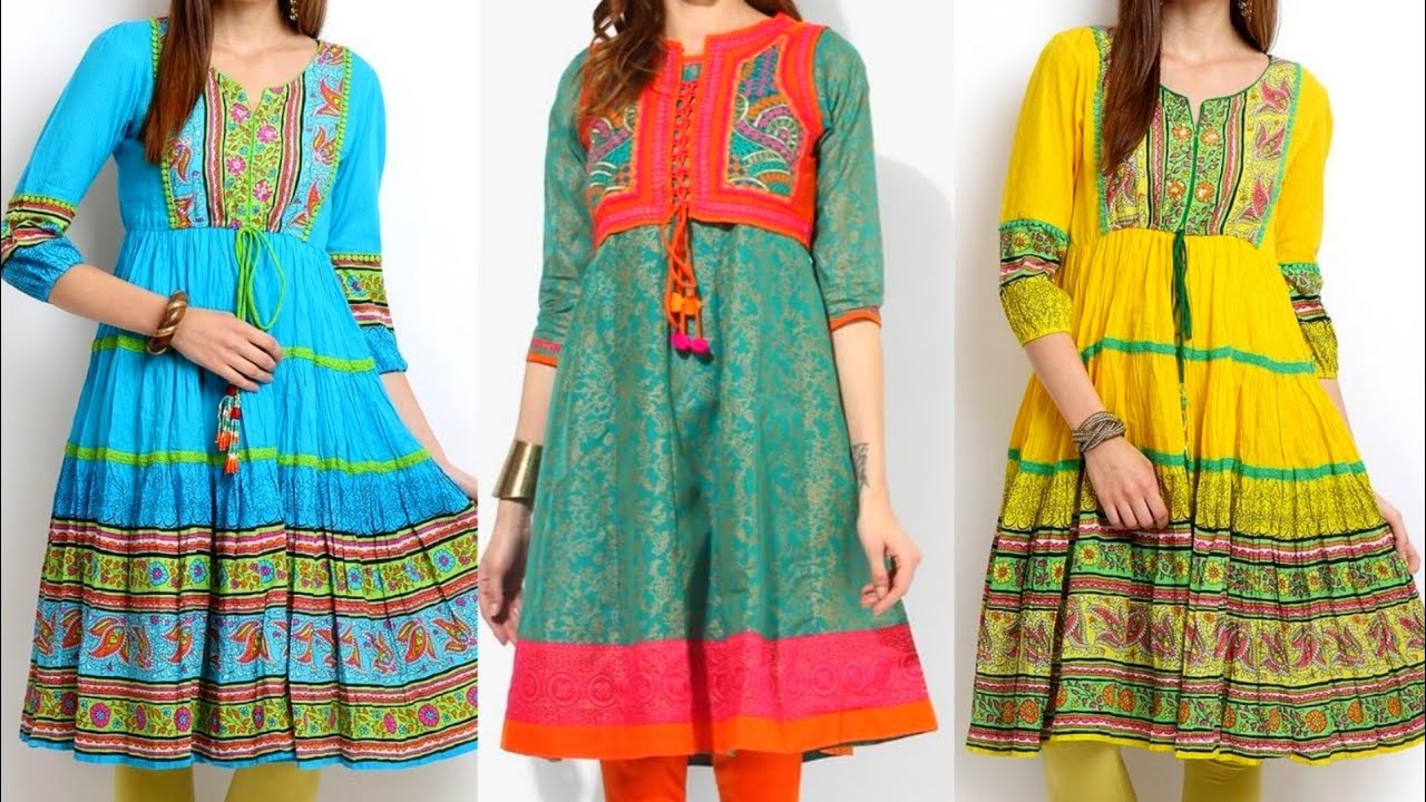 printed lawn frock design