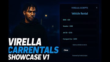🚗 Virella Car Rentals | QBCore Vehicle Rental Script (Open Source) Showcase [ox_target ox_lib]