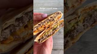 Would you try this Burger Crunch Wrap? #easyrecipe #shorts