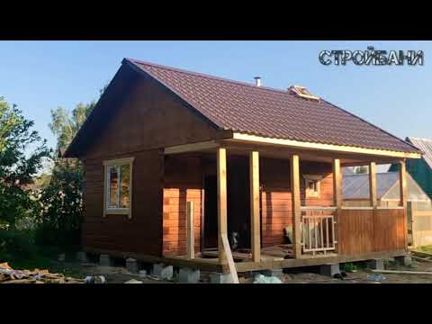 Строительство бани 6х6