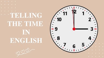 TELLING THE TIME IN ENGLISH - Nói Giờ Trong Tiếng Anh