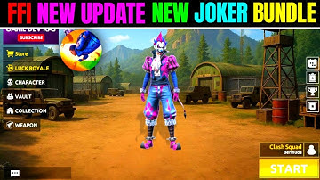 FFI New Update | FFI BR Update Game Dev Raj | FFI New Joker Bundle