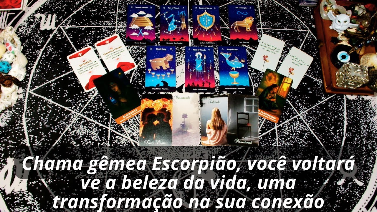 Chama gêmea Escorpião, você voltará ve a beleza da vida, uma transformação na sua conexão
