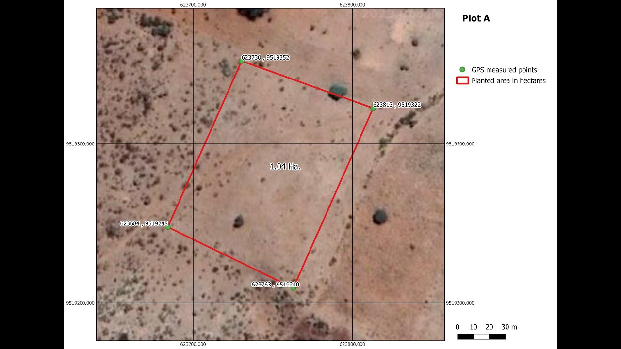 QGIS Tutorial  part 1 Making a map of a project location using Garmin GPS coordinates in QGIS