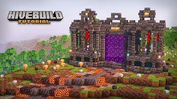 Epic Nether Portal Build Tutorial | Minecraft Dark Fortress Design