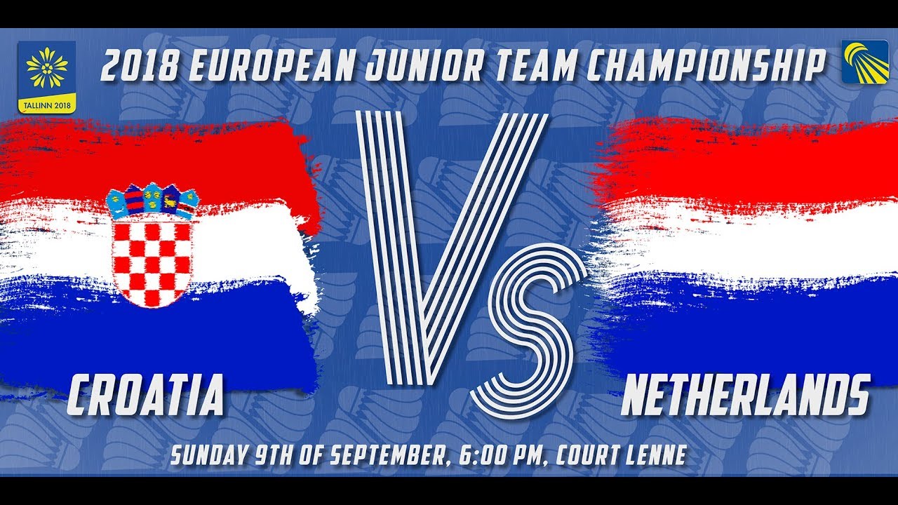 Croatia (Grubić/Meglić) vs Netherlands (Van Der Aar/Van Der Lecq)-European Jnr. Team C’ships 2018