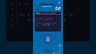 Python Programming Quiz | Test Your Skills for Beginners | Python Programming Challenge 3 #shorts