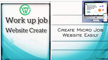 Micro job Website create  || নিজেই work up job জবের মত ওয়েবসাইট তৈরি করুন। microjob website script।