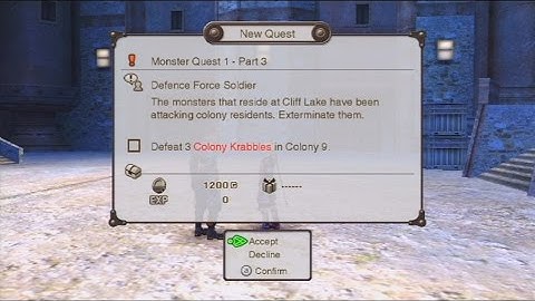 Xenoblade Chronicles - Monster Quest 1 - Part 3 - Colony 9