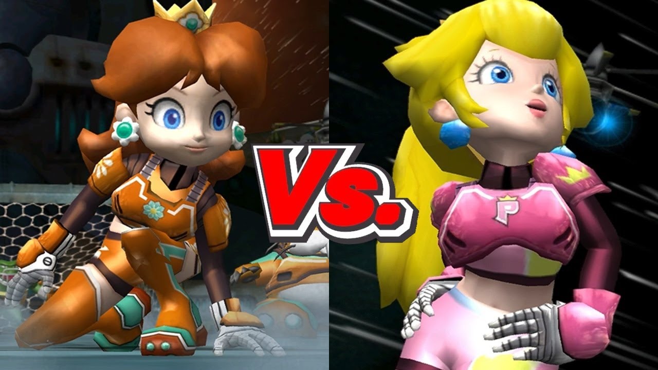 Mario Strikers Charged - Daisy Vs. Peach