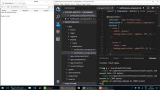 16. Style InLine en barra de notificaciones con angular 5 y rgba