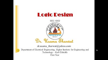 Logic Design Lecture 4 (Logic Circuit Description - NAND  & NOR Gates- Boolean & DeMorgan Theorems)