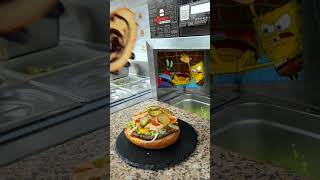Бургер от Спанч Боба в исполнении Viking&#39;s burgers #burger #бургерная #франшиза #юмор #тожевкусно