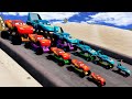 Big &amp; Small Monster Truck Lightning Mcqueen vs Monster Truck King | BeamNG.Drive