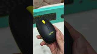 Logitech MK240 Nano Wireless Combo Black/Chartreuse Yellow #shorts #keyboard #mouse #combo