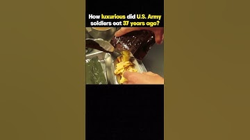 How luxurious were the us army individual soldier rations30 years ago #food #foryou #foodie #ration