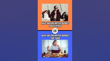 Would You Rather? #wouldyourather#quiz#shorts