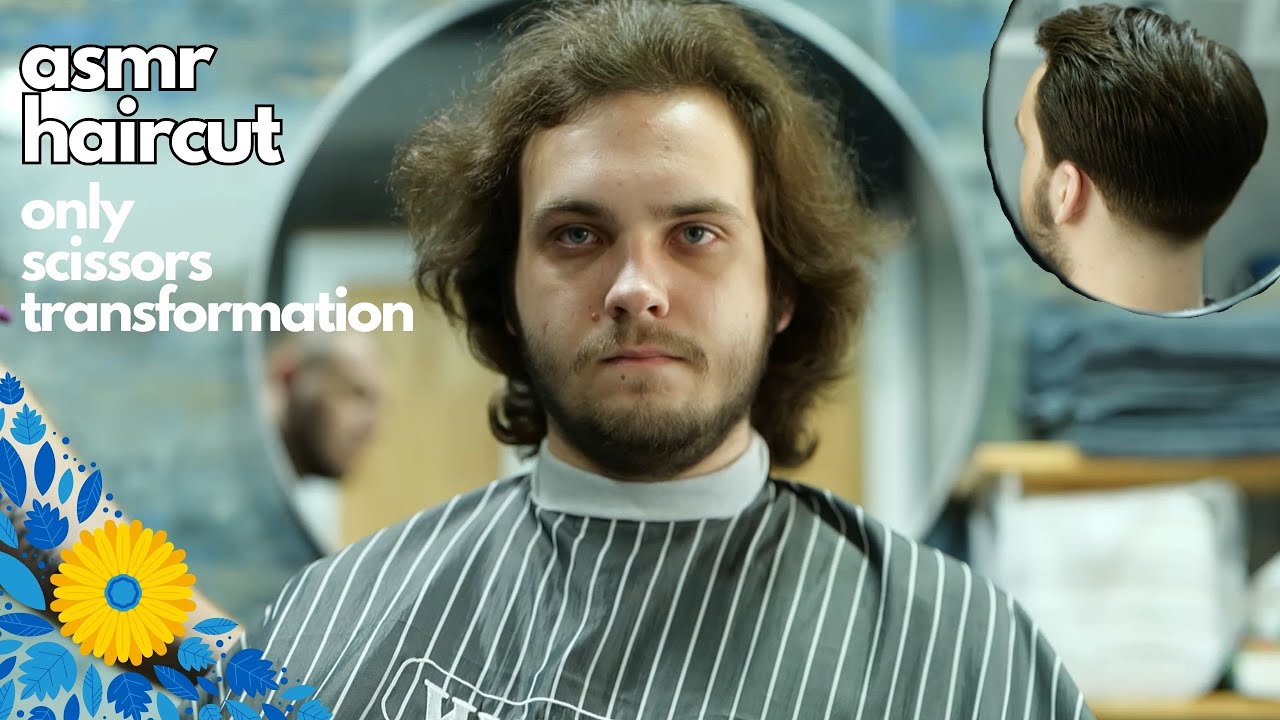 Asmr haircut without clippers /classic asmr hair /asmr only scissors