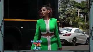 Nora Fatehi Flaunts Her Y Figure, Looks Sizzling Hot In Green