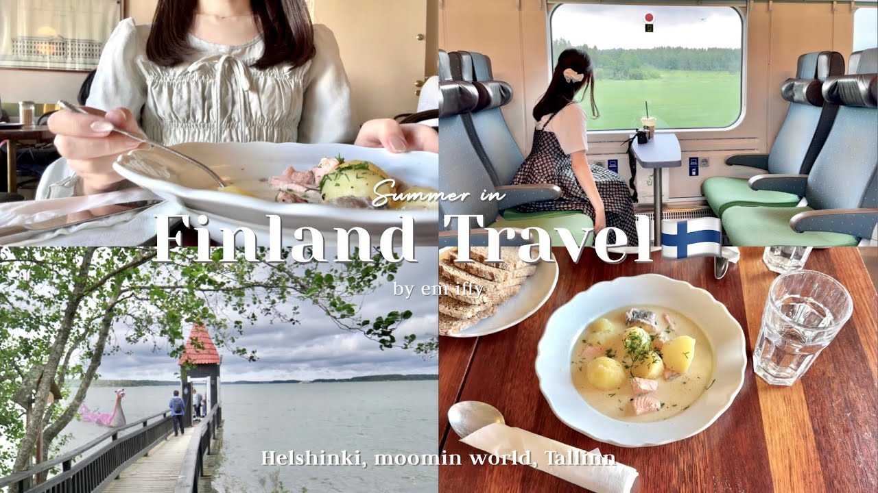 Summer trip to Finland🇫🇮｜Helsinki, Estonia & Moomin World🚶‍♀️｜Gourmet food & shopping🍽️ [#1]