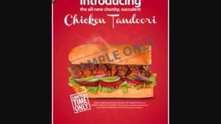 Subway Chicken Tandoori Radio Ad (English)