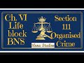 #19 Section 111 BNS | Organised crime| Seven Subsections | BNS | B1 Exam| Maan Studies | Arsh| #pp 