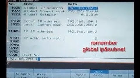 COMPUTER Connect to Mitsubishi CNC with RJ-45 Setting IP