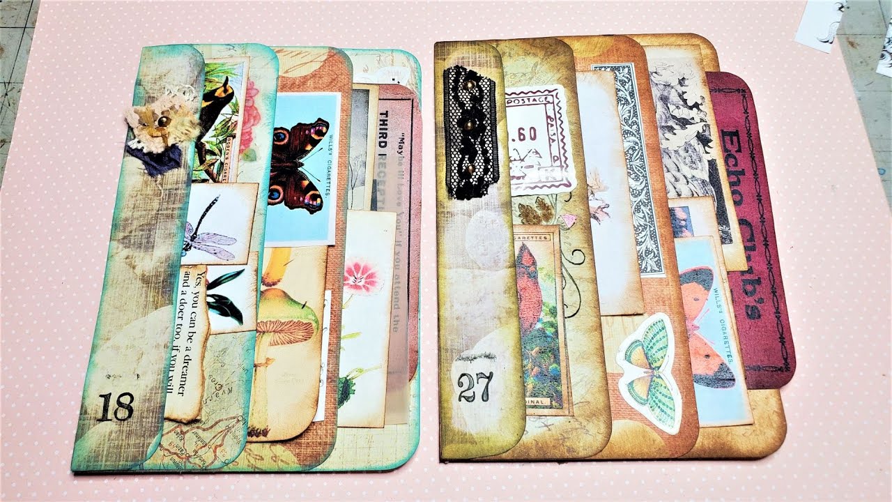 Junk Journal SIDE LAYERED POCKETS! Idea to Decorate a Pretty Journal ...