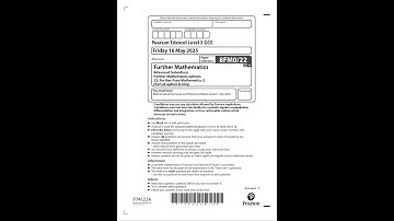 Merged 2025 Pearson EDEXCEL As Level Further MathemATIcs Paper 22 And Mark Scheme 8fm0 22