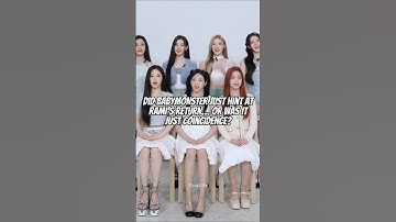 Did BABYMONSTER just hint at Rami’s return… or was it just coincidence? #kpop #shorts #rami