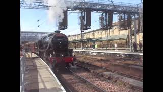 The Black 5 is No.44932 with "The Dalesman" was departs at Carlisle Citadel Station.