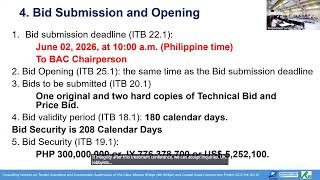 Pre-Bid Conference for Contract ID No. 25Z00009