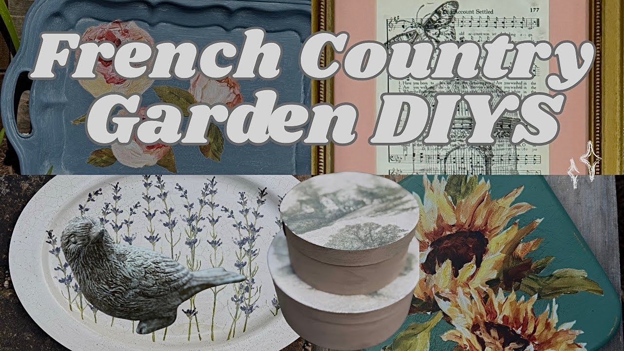 Transforming Junk Into French Cottage Garden Decor-NEW Alchemy by Fusion & IOD Floral- 6 DIYS-Stamps