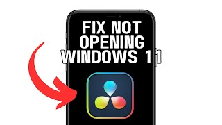 NEW! FIX DAVINCI RESOLVE NOT OPENING WINDOWS 11 (WORKING) 2025!