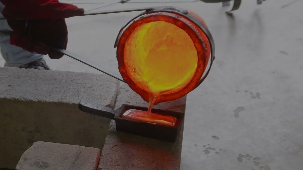 🔥Amazing Metal Casting(4K)🔥 ingots made out of scrap aluminum 