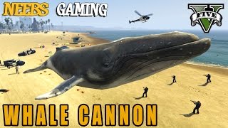 WHALE CANNON -  Animal Cannon Mod - GTA 5 Gameplay Video