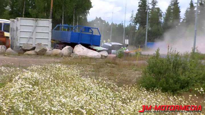 CRASH Mika Lemmetti - Fenno SM-Rallisprint - Ulkoapäin kuvattu