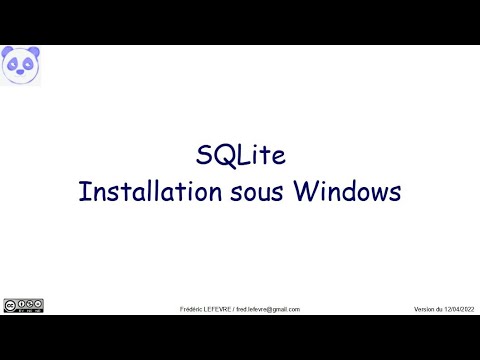 Installation de SQLite sous Windows