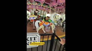 Step back in time with me! 🎠 This antique carousel, built in 1928, was brought to Canada in 1972,