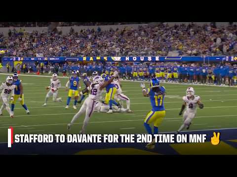 Matthew Stafford connects with Davante Adams for the SECOND TIME on MNF 🤝 | NFL on ESPN