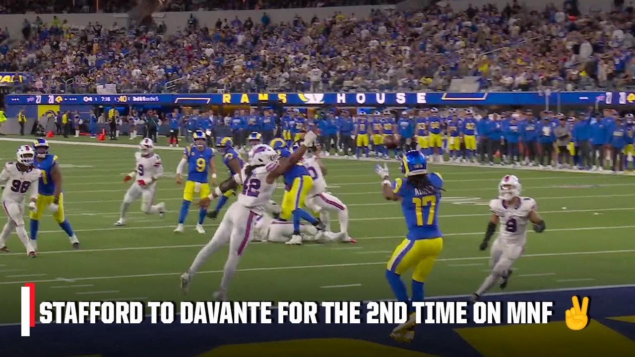Matthew Stafford connects with Davante Adams for the SECOND TIME on MNF π€ | NFL on ESPN