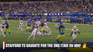 Matthew Stafford connects with Davante Adams for the SECOND TIME on MNF 🤝 | NFL on ESPN