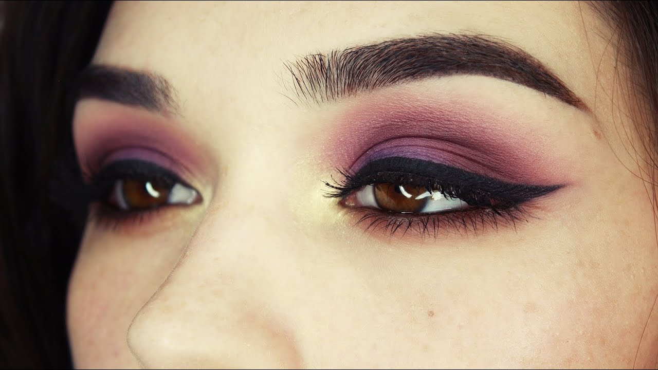 Purple Gold Brown Eye Makeup Tutorial YouTube