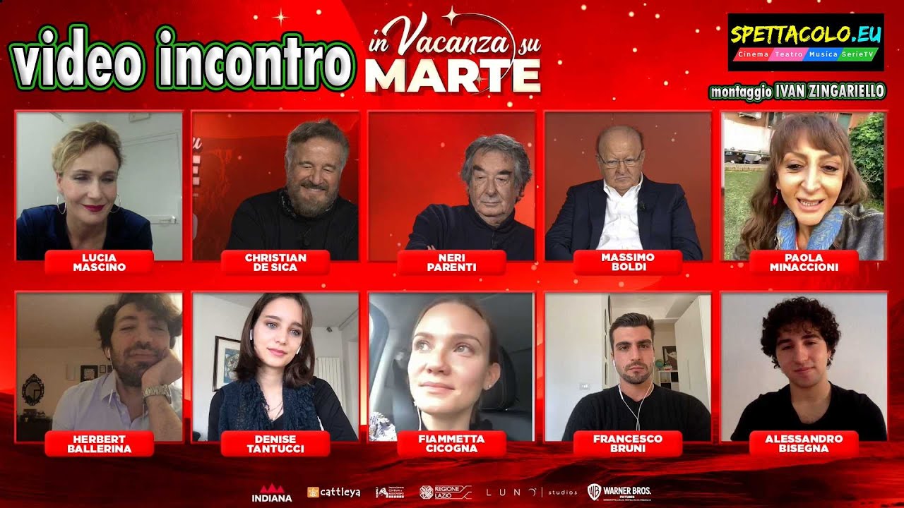 In Vacanza Su Marte Video Incontro Con Christian De Sica Massimo Boldi E Il Cast Youtube