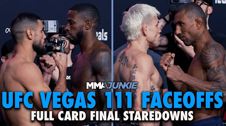 UFC Vegas 111 full card final faceoffs: Bonfim vs. Brown | UFC Fight Night 264