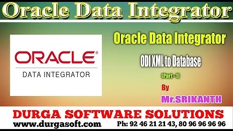 Oracle Data Integrator(ODI) || ODI XML to DataBase Part-1